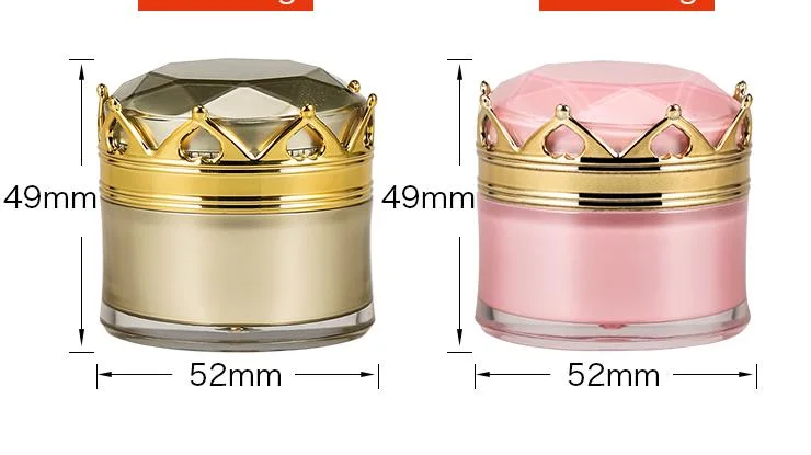 Wholesale Airless Cosmetic Packaging 15g 30g 50g Luxury Gold Cream Jar Container for Cosmetic Packaging