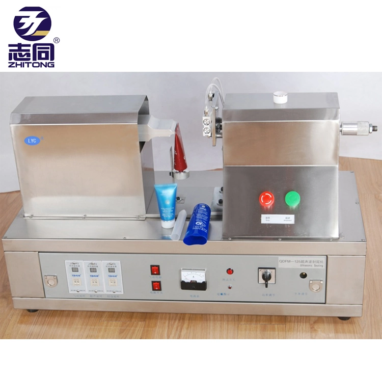 Small Size Benchtop Ultrasonic Automatic Toothpaste Tube Sealer Soft Tube Filling Sealing Machine with Date Stamping