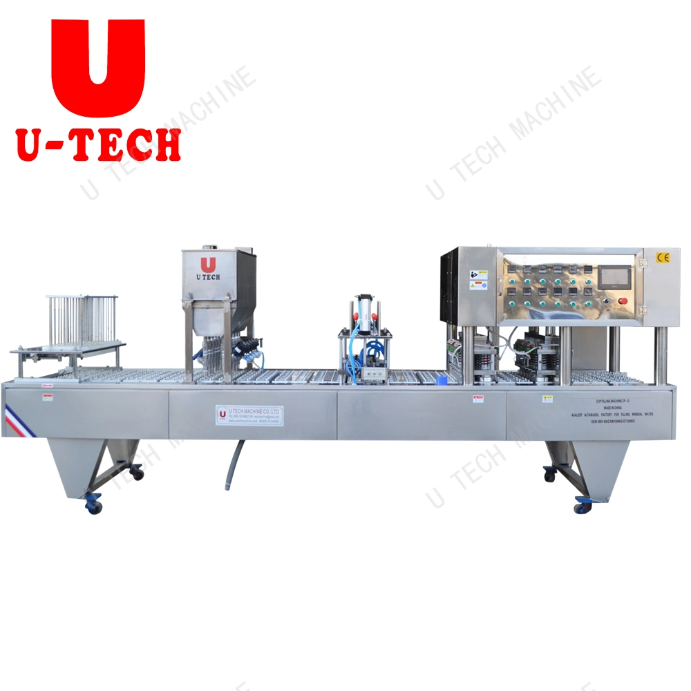 Automatic Cup Mineral Water Juice Liquid Filling and Sealing Machine