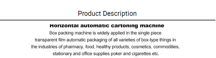 Horizontal Automatic Cigarette Food Box Packing Machines Hookah Tobacco Cartoning Machine