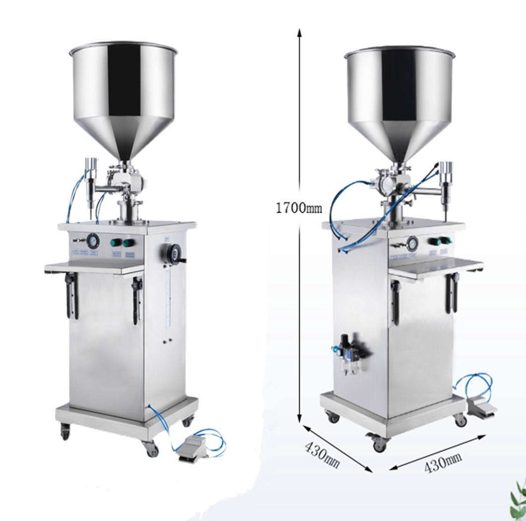 1000ml Semi-Automatic Liquid Filling Machine with 35L Hopper