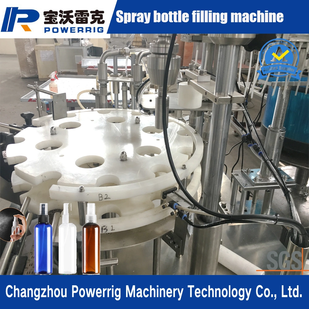 Automatic Spray Bottle Filling and Capping Machine for Disinfectant