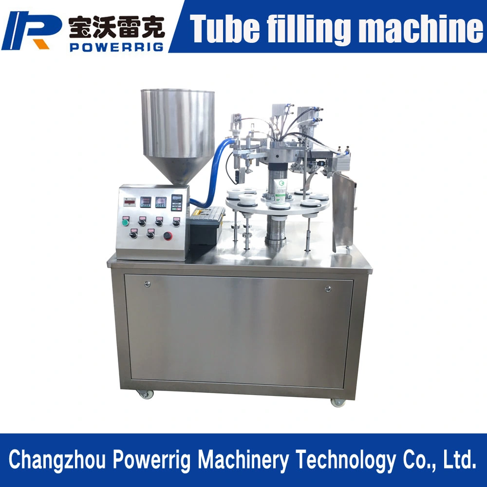 Semi-Automatic Manual Loading Tube Filling Mustard Paste Packing Sealing Machine