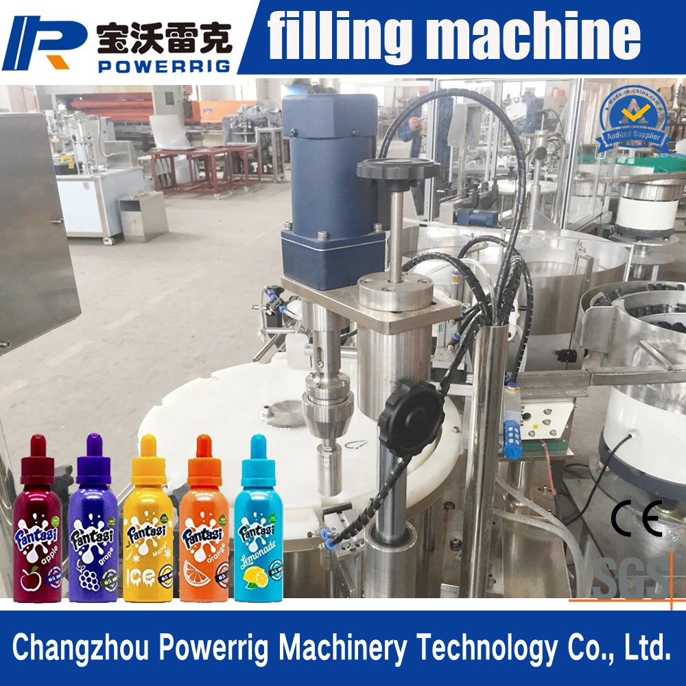 Touch Screen Control E-Liquid Dropper Bottle Filling Capping Machine with Factory Price