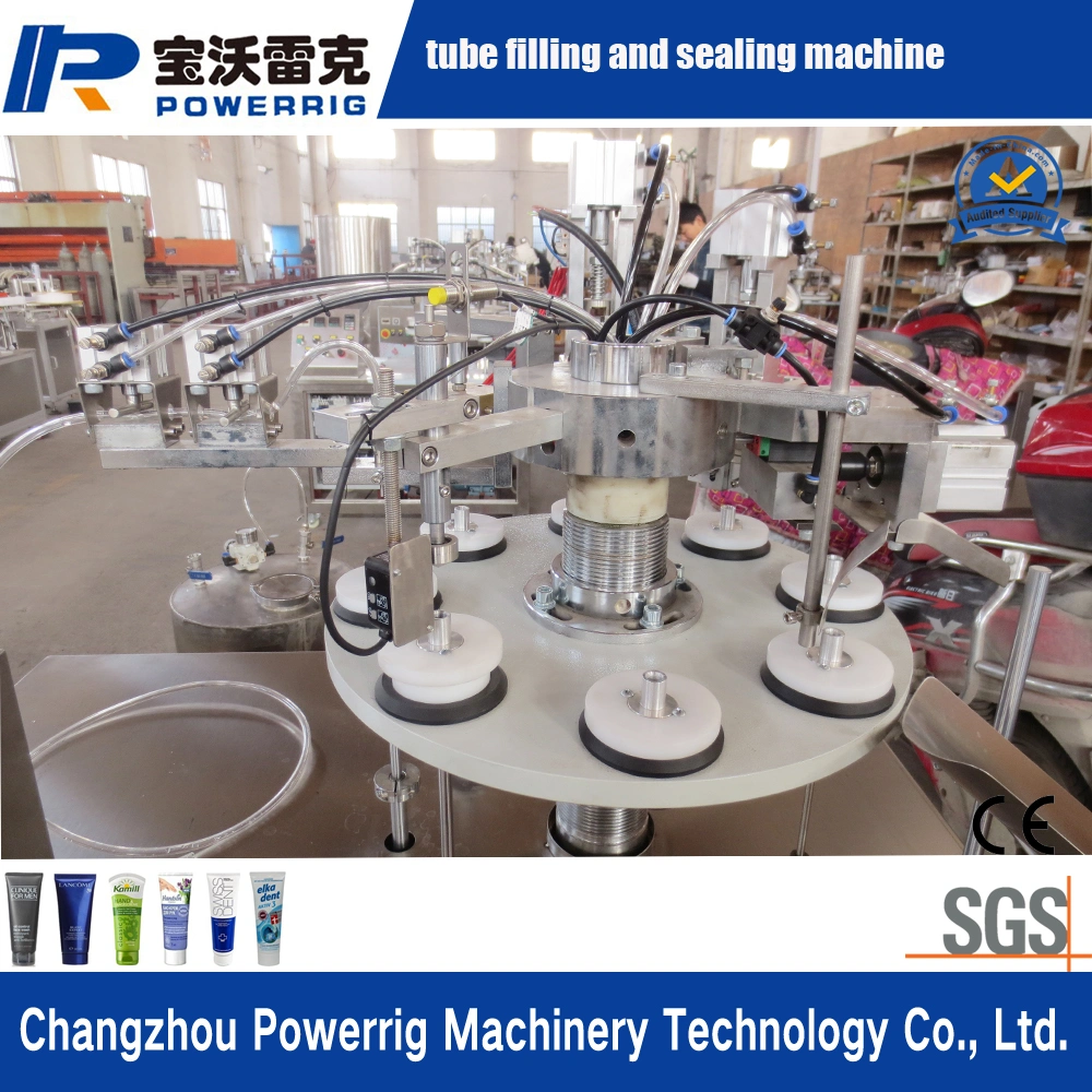 Semi Automatic Cream and Skin Care Products Tube Filling Sealing Packaging Machine