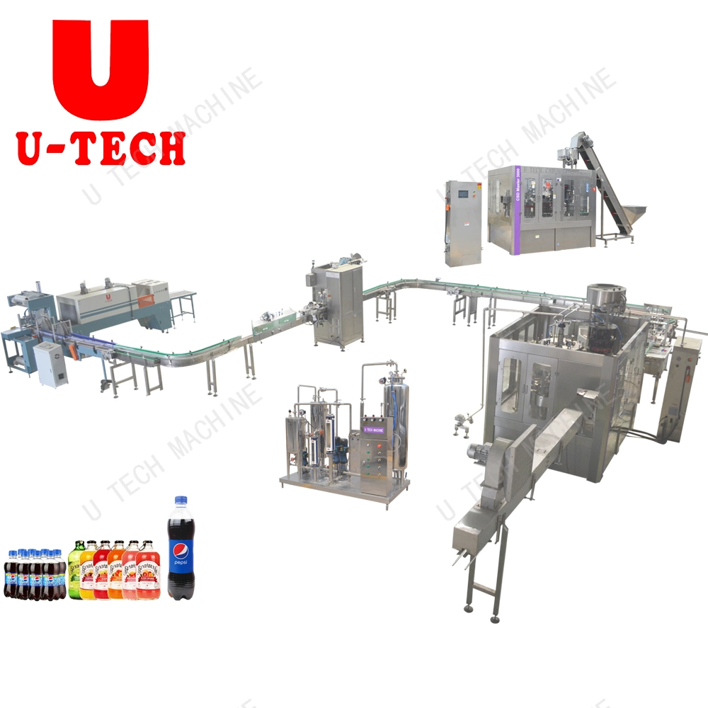 CSD Rinsing Filling Capping Machine / Soft Drink Filling Machine