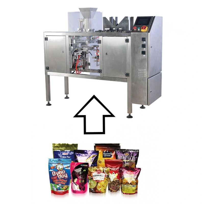 Automatic Pouch Filling Sealing Doypack Grain Premade Bag Filling Sealing Packing Machine