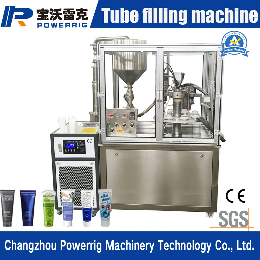 Semi Automatic Soft Tube Filling Sealing Machine for Cream Paste and Ointment