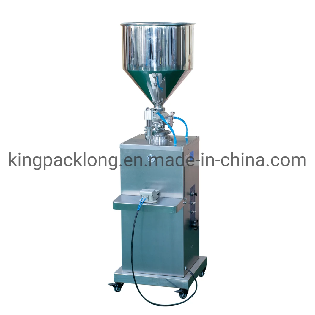 Plastic Bottle Paste Filling Machine Vertical Pneumatic Cream/Liquid Soap Filling Capping Labeling Packing Machine