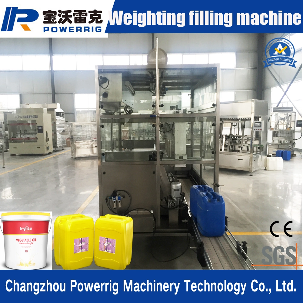 Automatic 5-30L Emulsion-Paint Barrel Weighing Filling Capping Machine