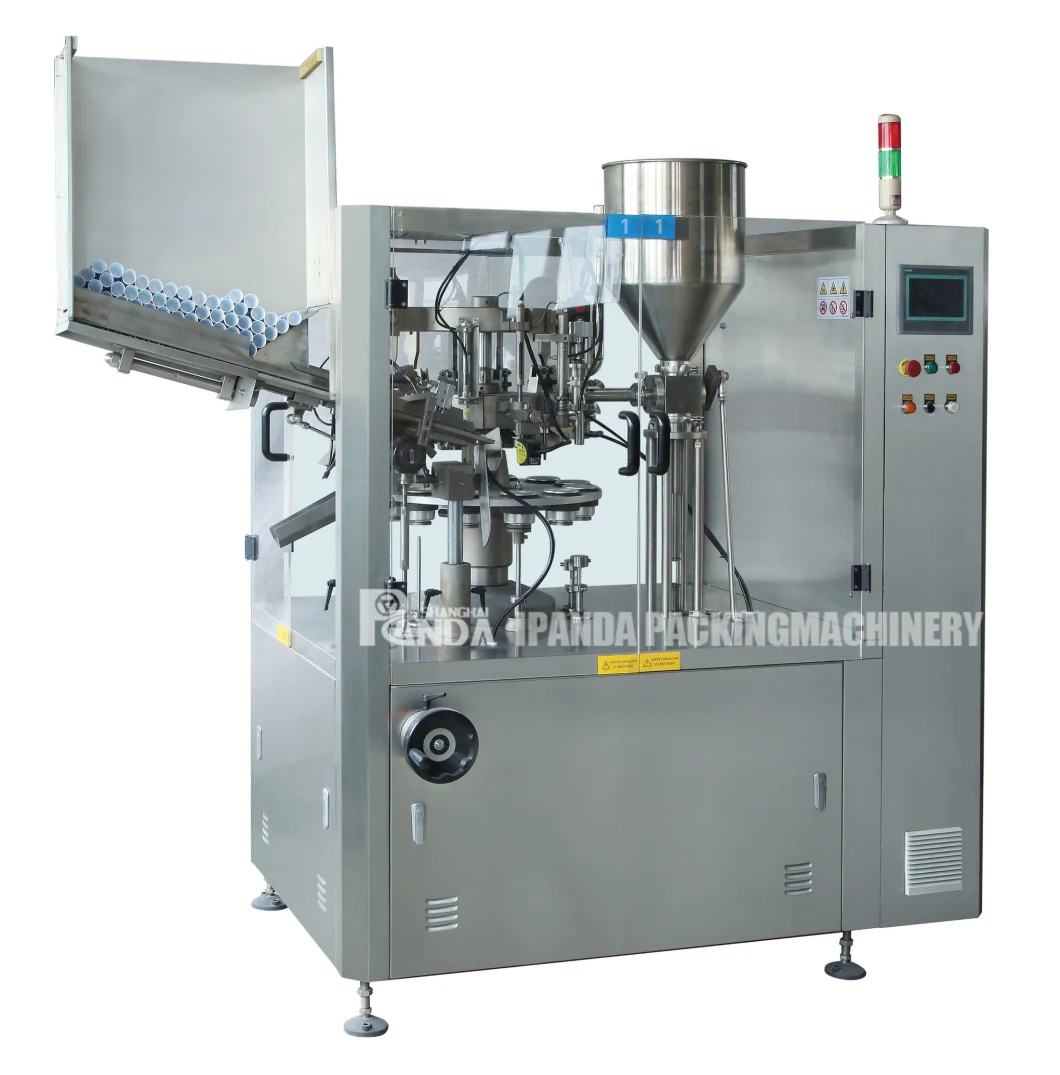 Automatic Toothpaste, Ointment, Cosmetic Cream Tube Filling Sealing Machine.