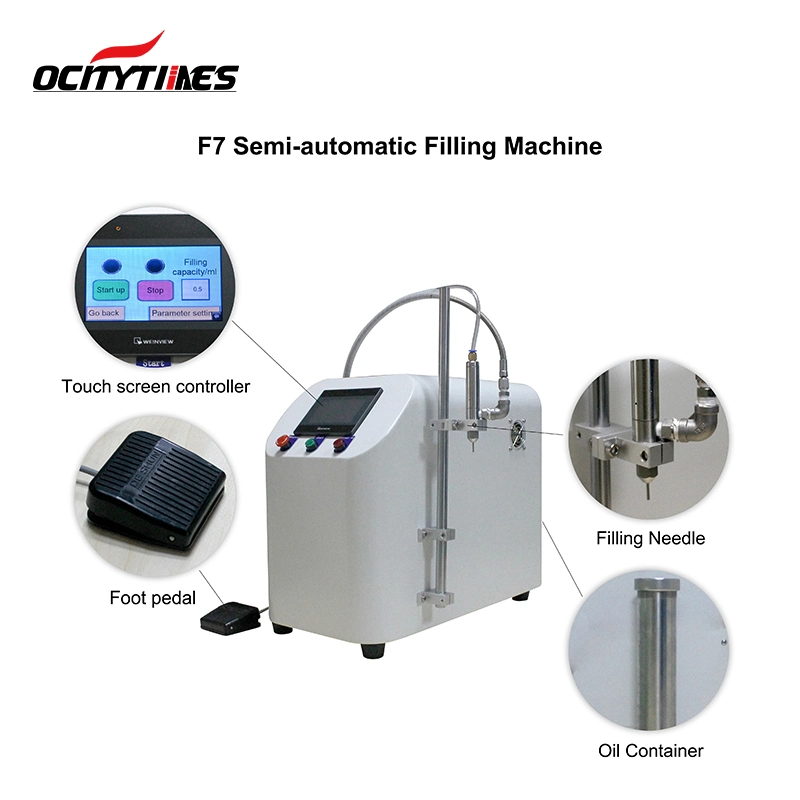 Ocitytimes New Semi-Auto Filling Machine Oil Liquid Filler