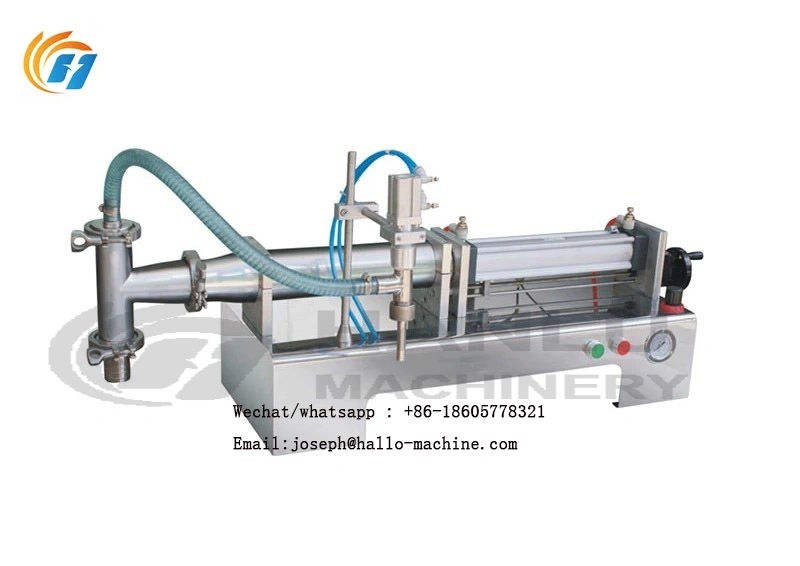 Table Type Pneumatic Liquid Filling Machine Semi Automatic Liquid Filler