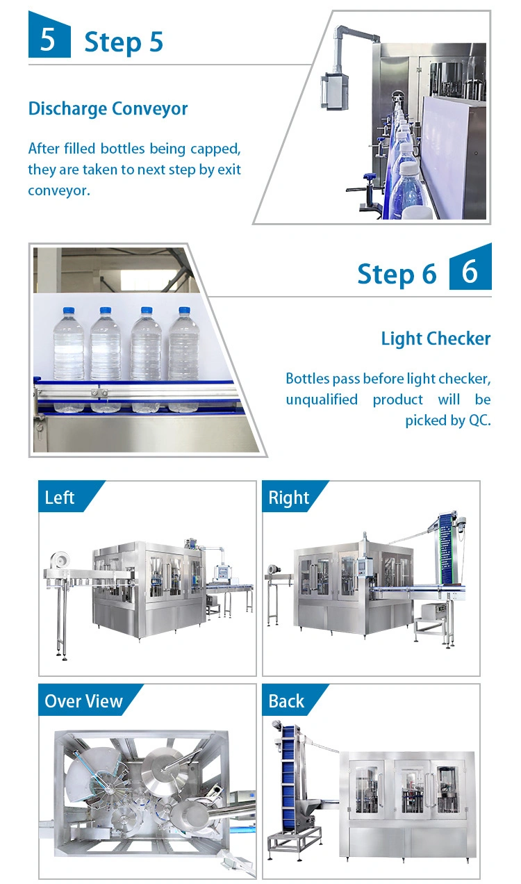 Semi-Automatic Manual Filling Machine for Liquid Water Rinsing Filling Capping Machine