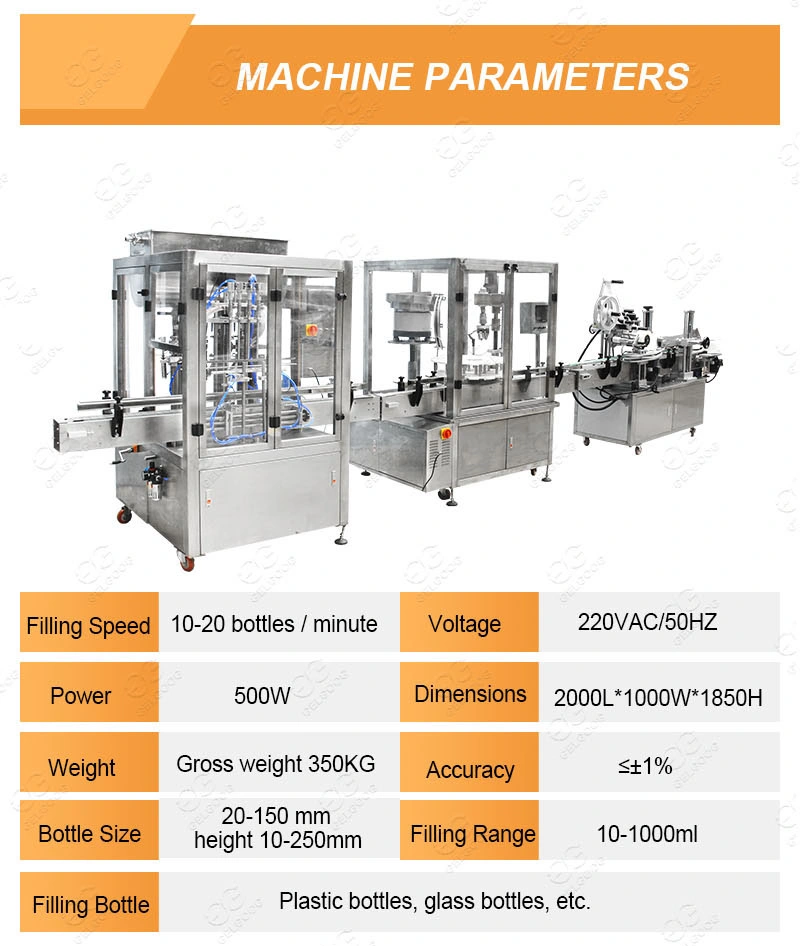 100-1000ml Cosmetic Cream Lotion Filling Machine