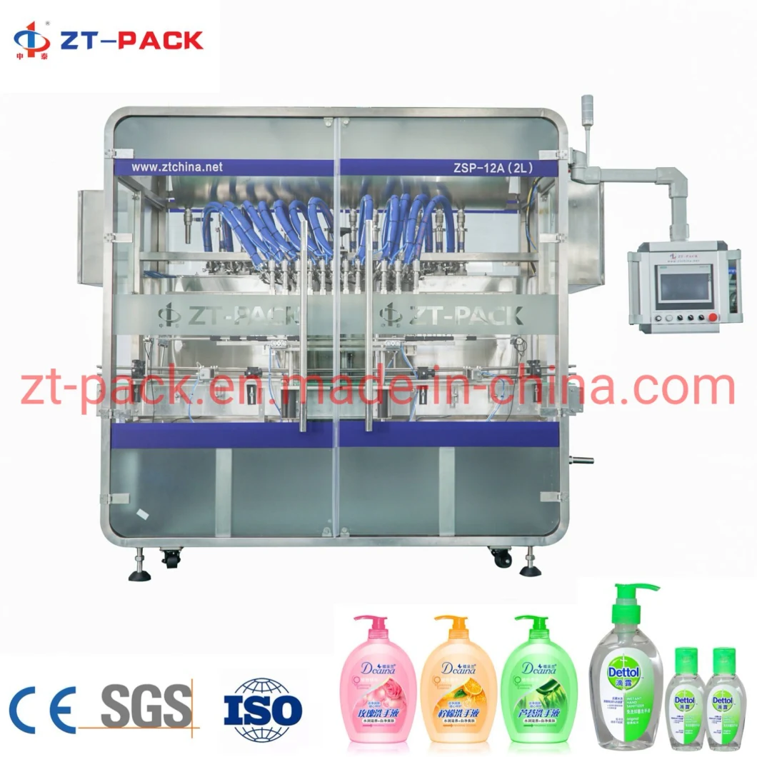 Hot Sell Packaging Machine Cleaner Essence / Liquid Detergent Servo Filling Machine