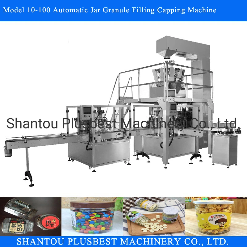 Capping Machine Popcorn Food Jar Filling Machine