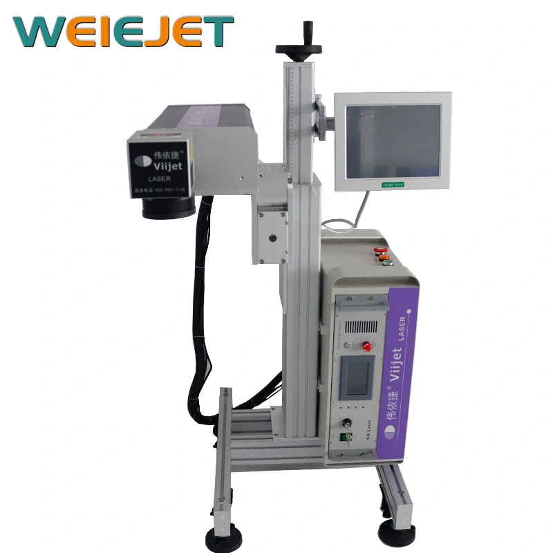 UV 5W Laser Marking/Engraving Machine for Cosmetic/Packaging Bag/ Two-Bar-Codes Coding Machine Printer
