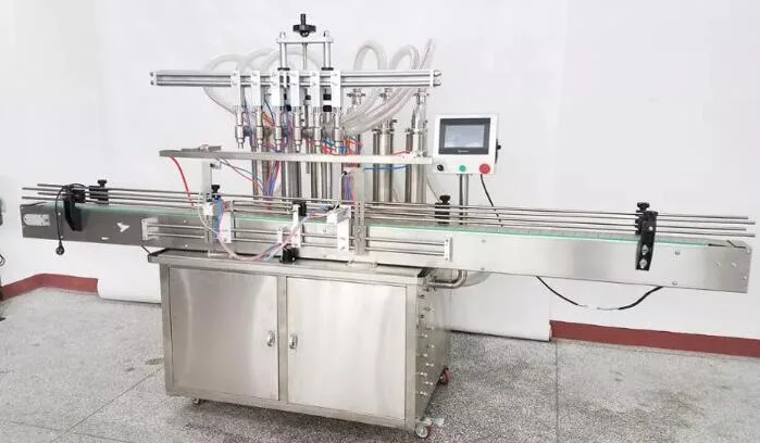 Automatic Liquid Packing Machine with 6 Nozzles