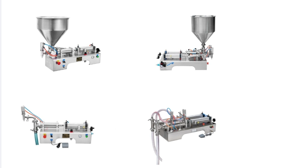 Shanghai Luxy Semi-Automatic Liquid Filling Machine for 1000ml with Double Nozzles