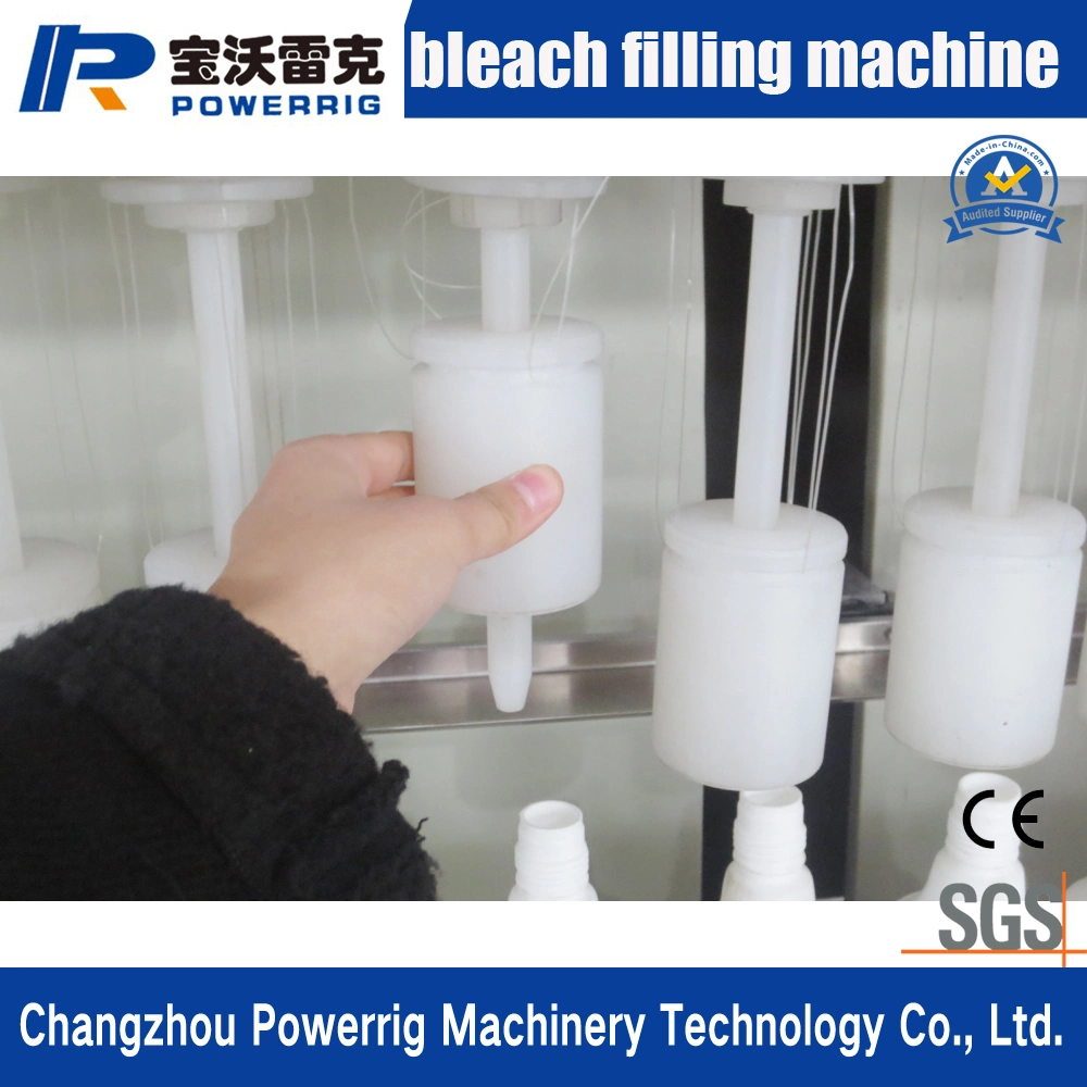 Powerrig Machinery Automatic Filling Antiseptics Toilet Cleaner Liquid Large Bottle Filling and Capping Machine