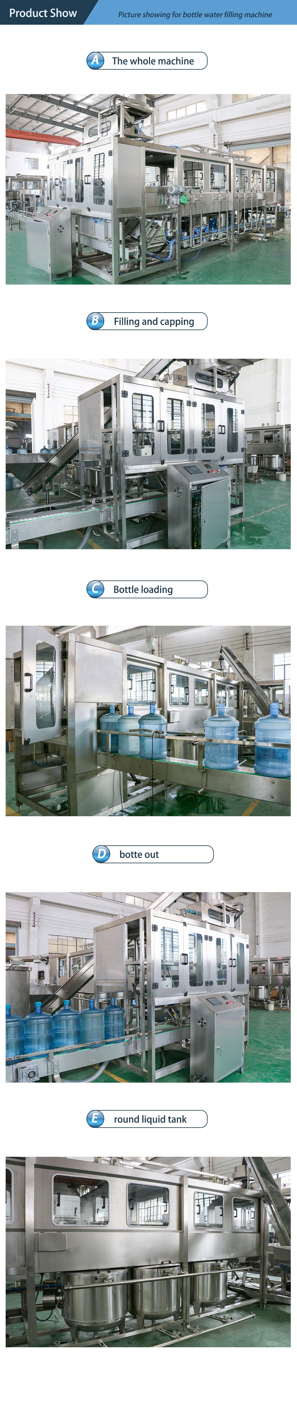 Automatic Filling and Capping Machine for 5gallon