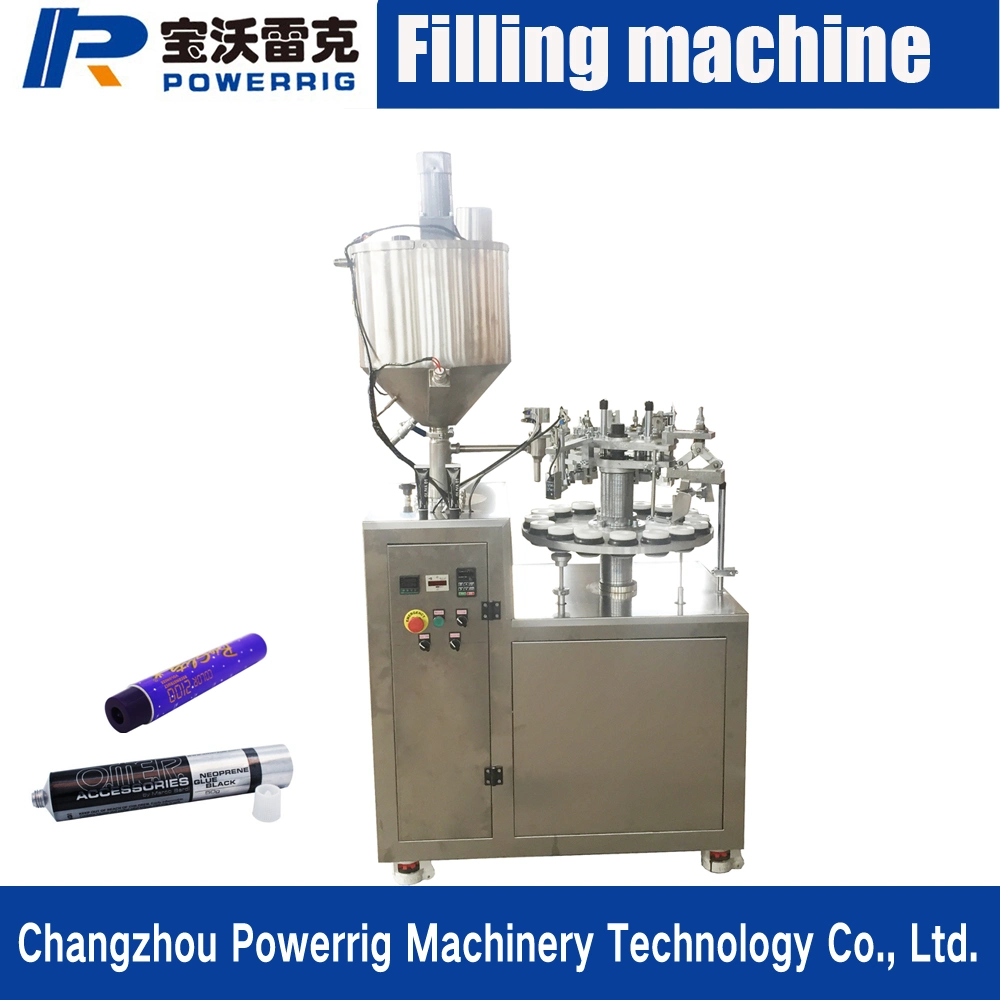 High Performance Semi Automatic Aluminum Tube Filling Sealing Machine with Speed 20-30 Tubes Per Minute