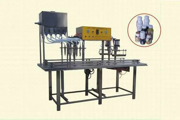 Straight Design Milk Fruit Juice Oil Liquid Filling Sealing Machine