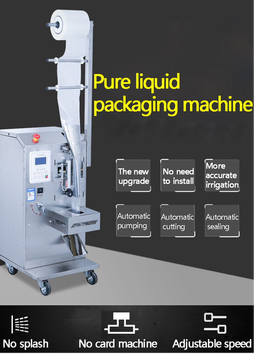 Complete Automatic Liquid Filling Packing Machine Juice Oil Milk Detergent Shampoo Disinfectant Bleaching Liquid Packaging Machine