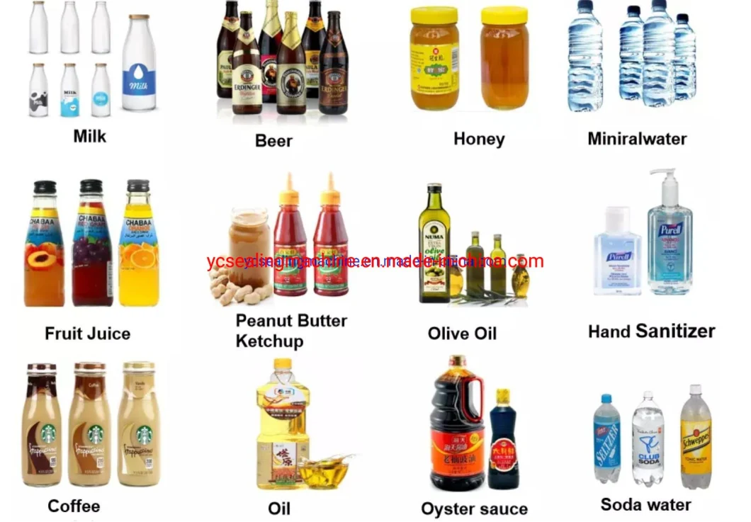 Shampoo Water Oil Glass Plastic Bottle Liquid Filling and Capping Machine