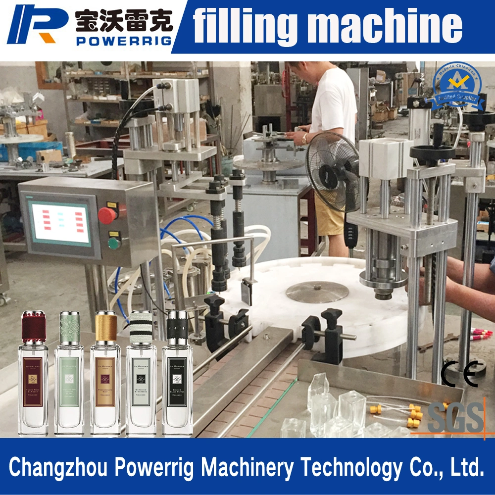 Good Manufacturer Small Liquid Vial Bottle Vacuum Filling Crimping Capping Machine Perfume Filling Machine Price