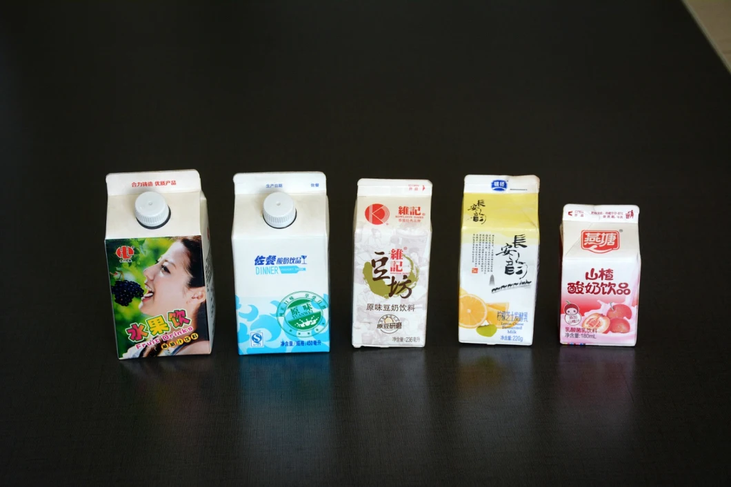 Packing Milk/Juice/Beverage/Cream Machine Filling Liquid Food Gable Top Packaging