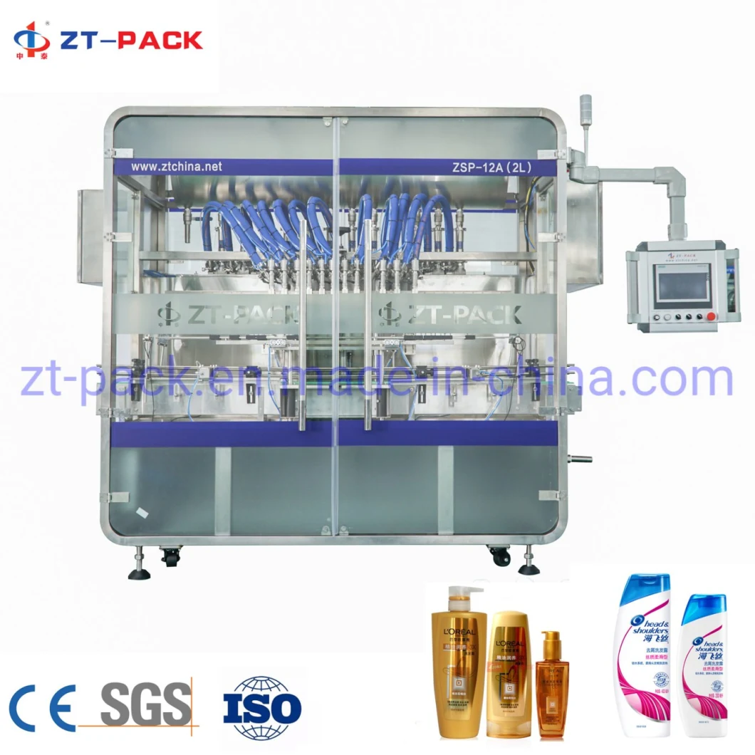 cosmetic Cream Shampoo Body Lotion Filling Machine for Bottle Automatic Production Packing Line Liquid Filler