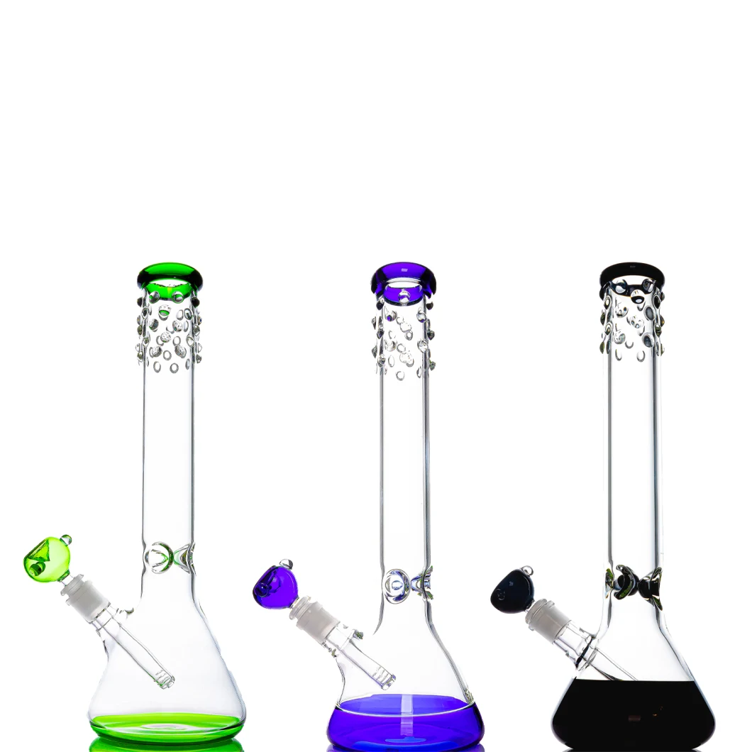 Colorful Glass Water Pipe Hookah Glass Smoking Pipe Glass Pipe Shisha Smoking Accessories Glass Beaker Pipe