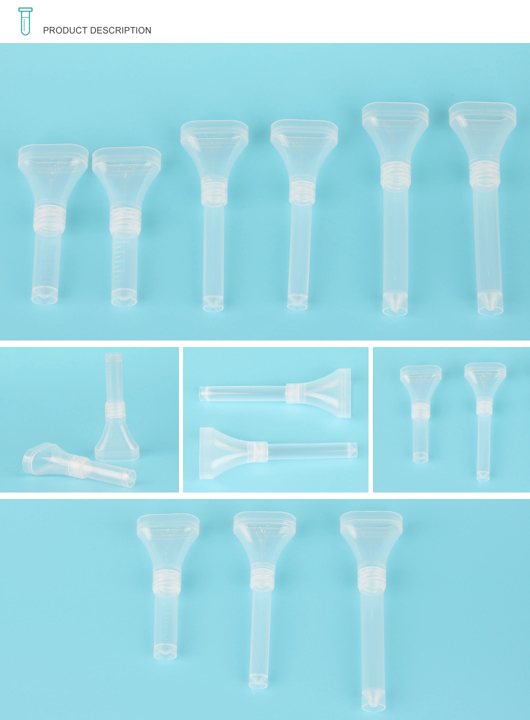 Laboratory Consumables Without Vtm Media OEM Saliva Collection Tube&Funnel