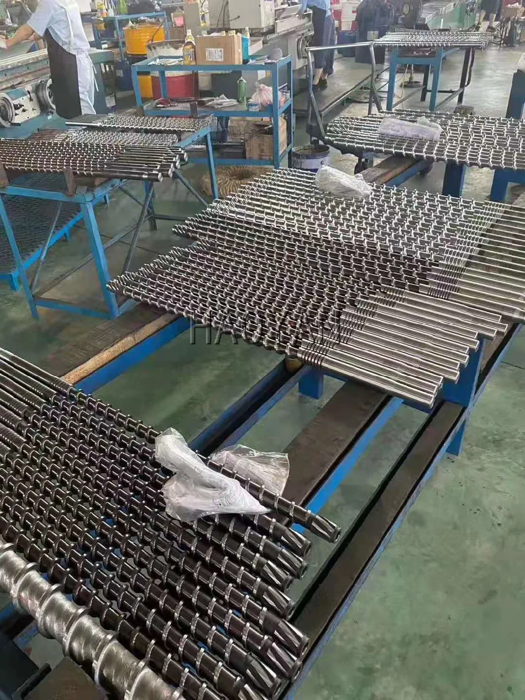 Kmd Conical Twin Screw Barrel for Pipe/Sheet/Profile/Pelleting, Krauss Maffei Conical Twin Barrel Screw