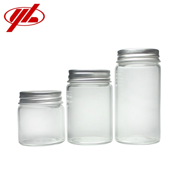 30ml 50ml 70ml 100ml150ml 200ml Clear Screw High Borosilicate Glass Bottle Jar