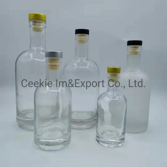 Clear Frosted Wine Bottle Liquid Bottle Vodka Glass Bottle Glassware Kitchenware