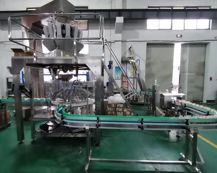 Wholesale Granular Candy Automatic Weighing Filling Bottling Capping Food Packaging Machine
