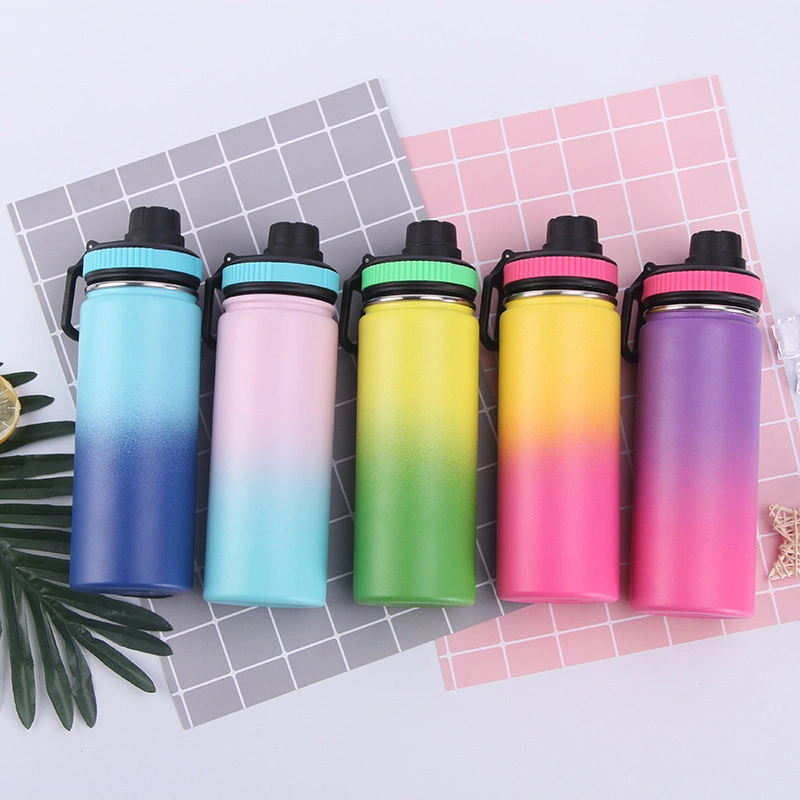 18oz/24oz/32oz Wide Mouth Double Wall Vacuum Flask Stainless Steel Insulated Water Bottle