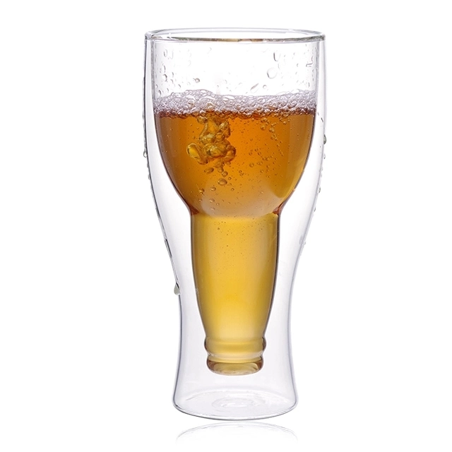 Factory High Borosilicate Double Wall Insulated Cup Beer Glass Cup Beer Cup Coffee Cup Glassware
