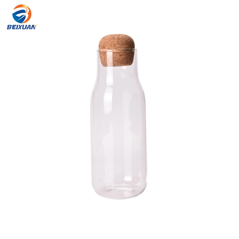 Wholesale 150ml Japanese Style High Borosilicate Glass Milk Juice Bottle