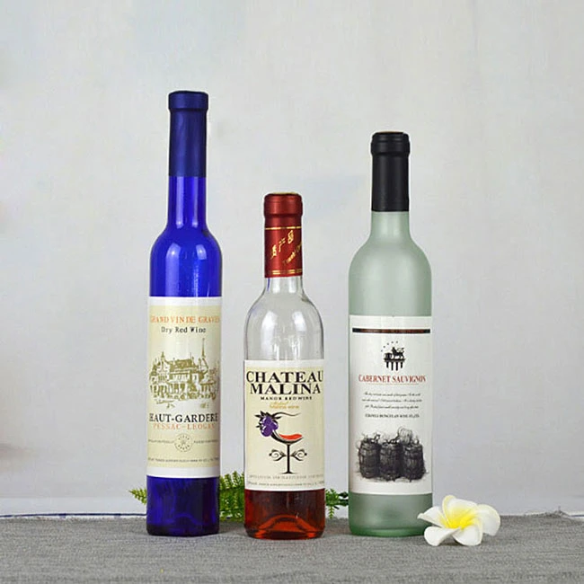 Glassware/Glass Bottle/Red Wine Bottle/Icewine Bottle with Label 200ml/375ml/500ml