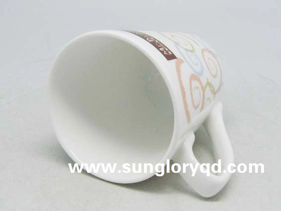 12oz Cone-Shaped Porcelain Mug for Advertising Promotion of Mkb107