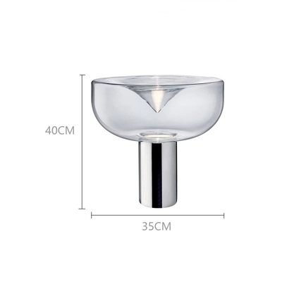 Modern Funnel Table Lamp Iron Glass Table Lamps for Living Room Bedroom Lamp (WH-MTB-18)