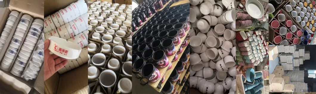 Wide V Funnel Ceramic Coffee Mug Sublimation Transfer Printing Cheap
