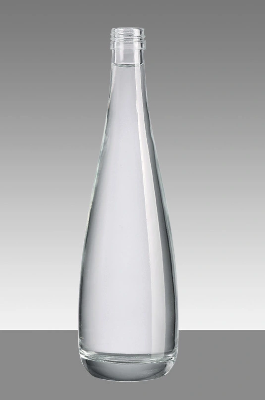 750ml Round Rum Glass Bottle with Cork Cap Screw Cap Glass Bottle for Wine