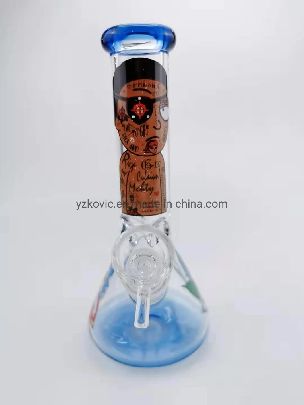 New Design Glass Water Pipe Glass Beaker Pipe 14mm Include Bowl with Wholesale Price