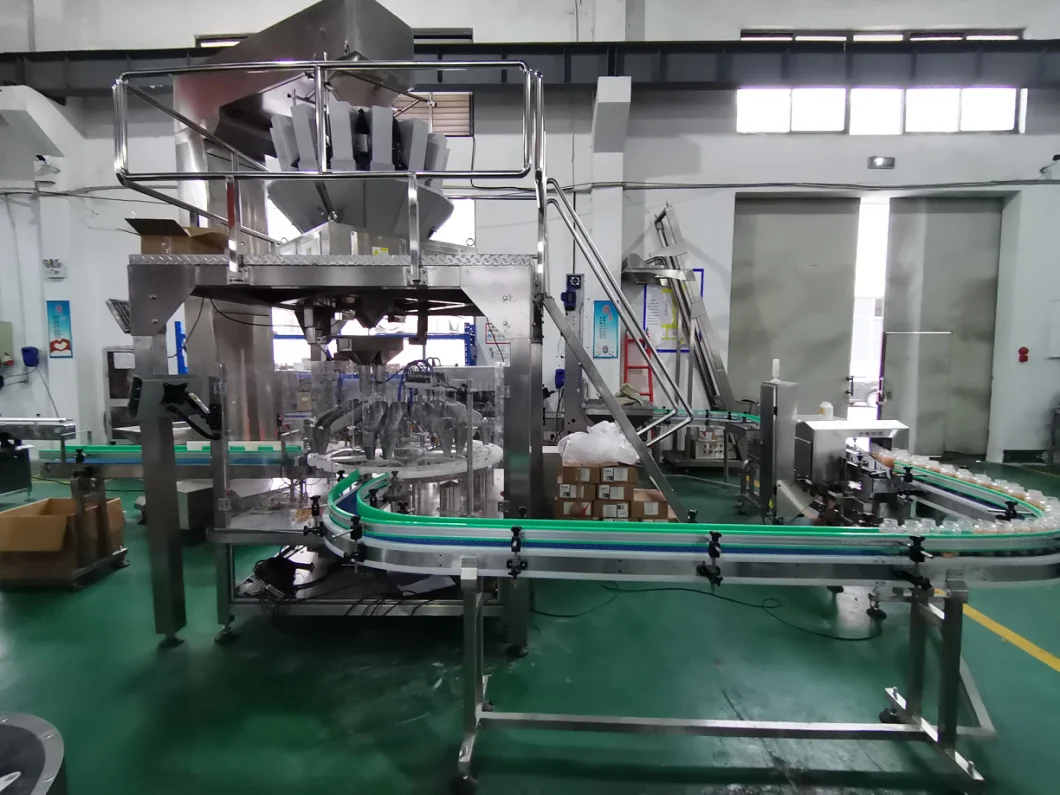 Wholesale Granular Candy Automatic Weighing Filling Bottling Capping Food Packaging Machine