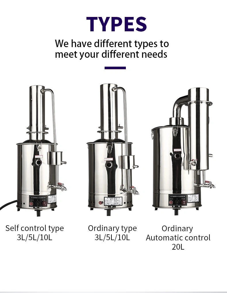 Wholesale Price Stainless Steel Electric Lab Equipment Water Distilling Apparatus Device